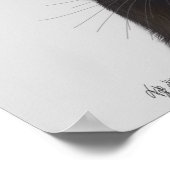 Black Cat with Teapot and Owl Poster (Hoek)