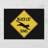 Black Cat Xing Briefkaart (Voorkant)