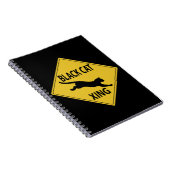 Black Cat Xing Notitieboek (Rechterzijde)