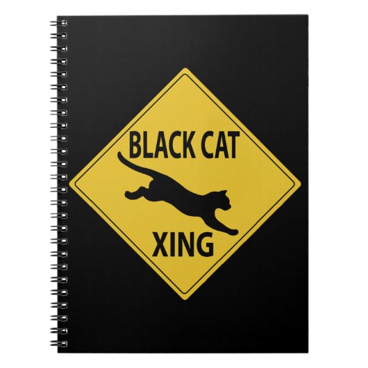 Black Cat Xing Notitieboek (Voorkant)