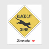 Black Cat XING Sticker (Vel)