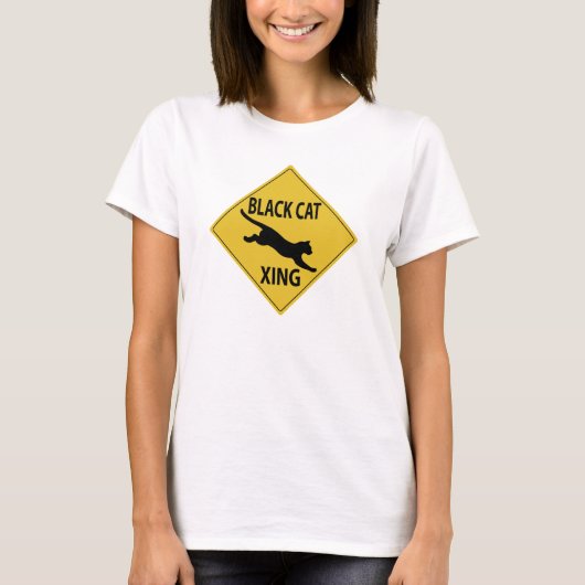 Black Cat Xing T-shirt (Voorkant)