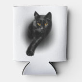 Black Cat Yellow Eyes Cats T-shirt Gifts Moederdag Blikjeskoeler (Voorkant)