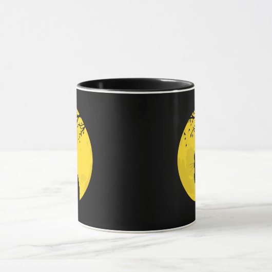 Black Cat Yellow Moon Mok (Midden)