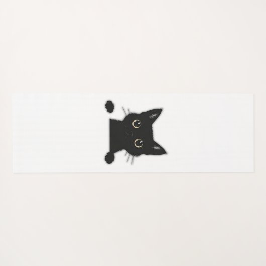 Black Cat Yoga Mat (Achterkant (horizontaal))