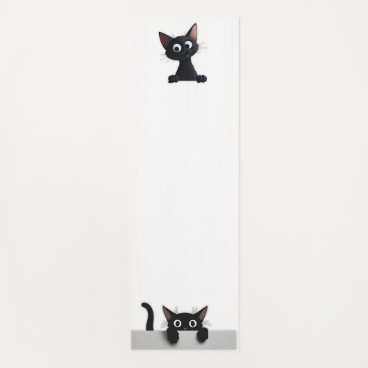 Black Cat Yoga Mat (Voorkant)
