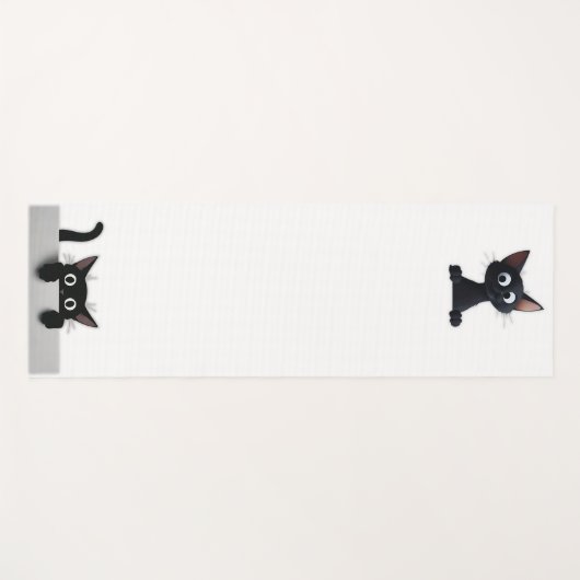 Black Cat Yoga Mat (Voorkant (horizontaal))