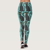 BLACK CAT YOGA PANTS LEGGINGS (Achterkant)