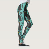BLACK CAT YOGA PANTS LEGGINGS (Rechts)