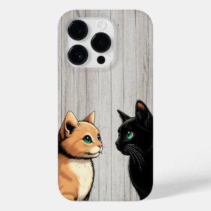 Black Cat Zoning Out - Grappige Kitten Meme Case-Mate iPhone 14 Pro Hoesje