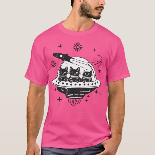 Black Cats Alien T-shirt (Voorkant)