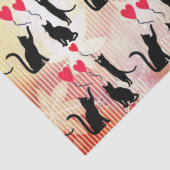 Black Cats And Balloons Tissuepapier (Detail)