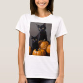 Black Cats and Pumpkins T-shirt (Voorkant)