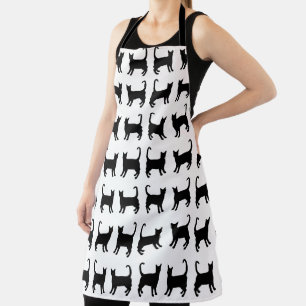 Black Cats Apron Schort