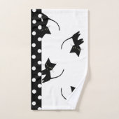 Black Cats Bathroom Towel Set Bad Handdoek (Handdoek)