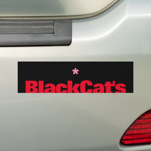 Black Cat's Bumpersticker (Op auto)