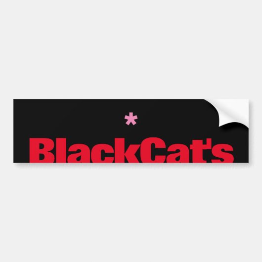 Black Cat's Bumpersticker (Voorkant)