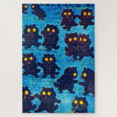 Black Cats Dancing in Moonlight, Louis Wain Legpuzzel (Verticaal)