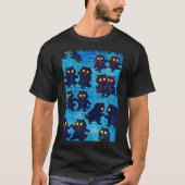 Black Cats Dancing in Moonlight, Louis Wain T-shirt (Voorkant)