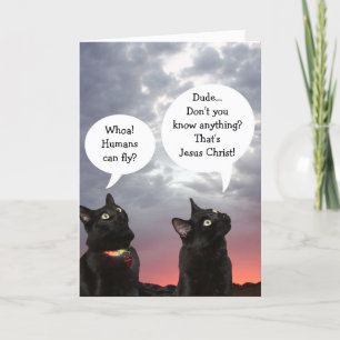 Black Cats Easter Kaart