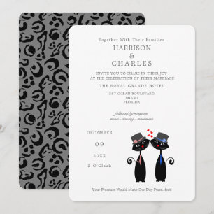 Black Cats Gay Huwelijk Purr... Huwelijk Kaart