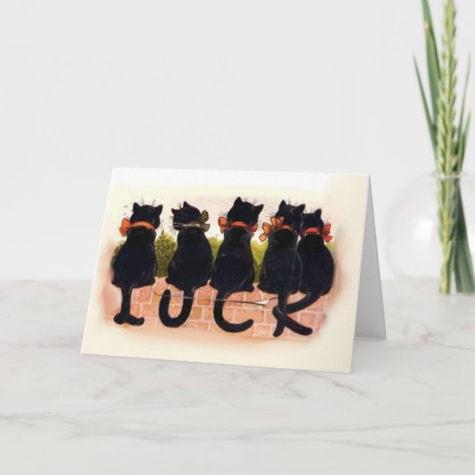 black cats - good luck kaart (Voorkant)