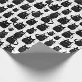 Black Cats Halloween Cadeaupapier (Hoek)