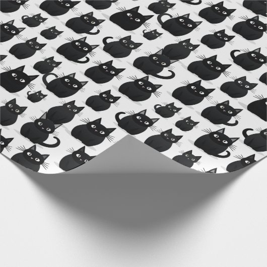 Black Cats Halloween Cadeaupapier (Hoek)