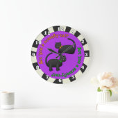Black Cats Halloween Wall klok (Huis)
