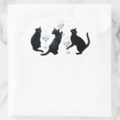 Black Cats Martinis Stickers (Tas)