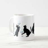 Black Cats met Cocktails Mok (Voorkant links)