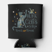 Black Cats Only Spooky Halloween Vibe Design Blikjeskoeler (Voorkant)