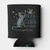 Black Cats Only Spooky Halloween Vibe Design Blikjeskoeler (Achterkant)