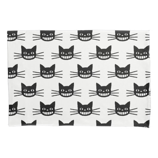 Black Cats Pattern Kussensloop (Voorkant)