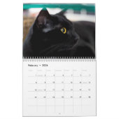 Black Cats Photo Wall Agenda Kalender (Feb 2026)
