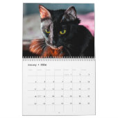 Black Cats Photo Wall Agenda Kalender (Jan 2026)