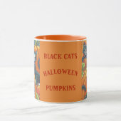Black Cats Pumpkin Patch HALLOWEEN MOK *Aanpassen (Midden)
