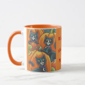 Black Cats Pumpkin Patch HALLOWEEN MOK *Aanpassen (Links)