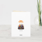 Black Cats Purrfect Babysitter Halloween Kaart (Achterkant)