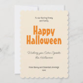 Black Cats Purrfect Babysitter Halloween Kaart (Achterkant)