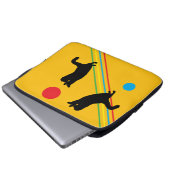 Black Cats Reaching for the Sun Electronics Bag Laptop Sleeve (Voorkant onderkant)