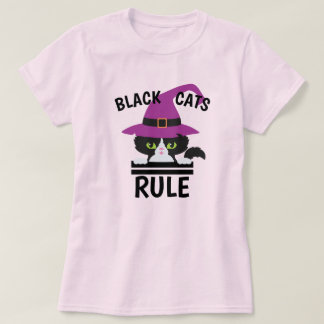 Black Cats Regel Halloween Shirt - Grappig Hekseri