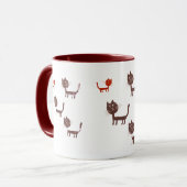 Black Cats Ringer Mok (Voorkant links)