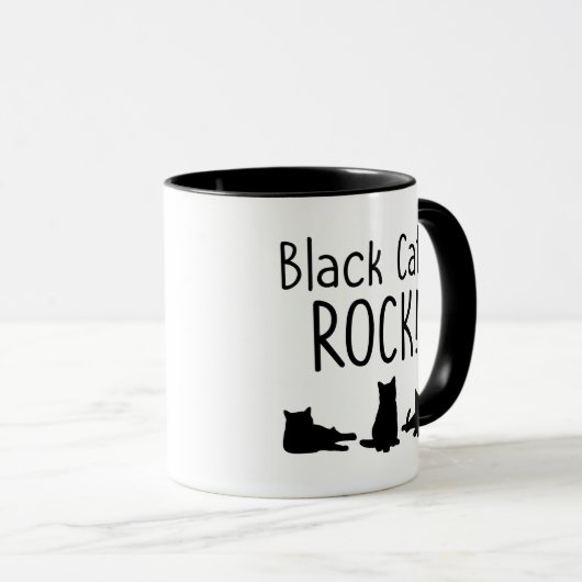 Black Cats Rock Mok (Voorkant rechts)