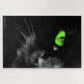 Black Cats Rule - Groene ogen Legpuzzel (Horizontaal)