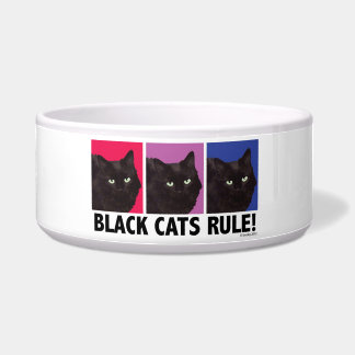 Black Cats RULE! huisdier voerbakjes