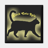 Black Cats Rule Magneet (Voorkant)