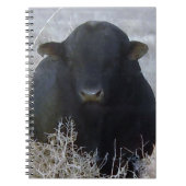 Black Cattle Bull Notitieboek (Voorkant)
