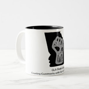 Black Caucus Power Fist Tweekleurige Koffiemok