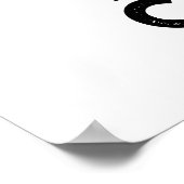 Black Cawfee Funny Crow Coffee Pun Poster (Hoek)